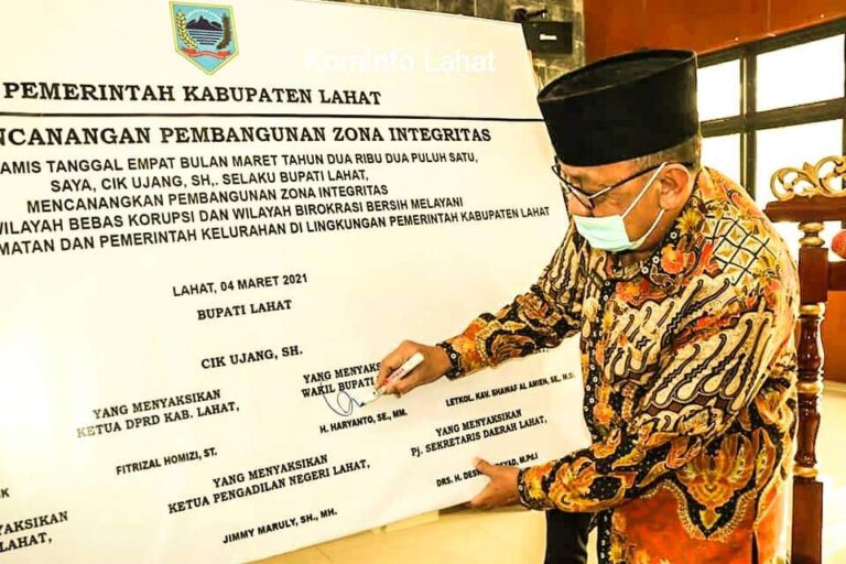 Pencanangan Zona Integritas Wilayah Bebas Korupsi