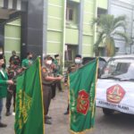 GP Ansor Kabupaten Tegal memberikan bantuan sembako bagi warga terdampak PPKM Darurat