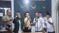 Ketua Persindo Sumsel Fitriana SH resmi bergabung Partai Bulan Bintang (PBB), Jumat (17/3/2023)