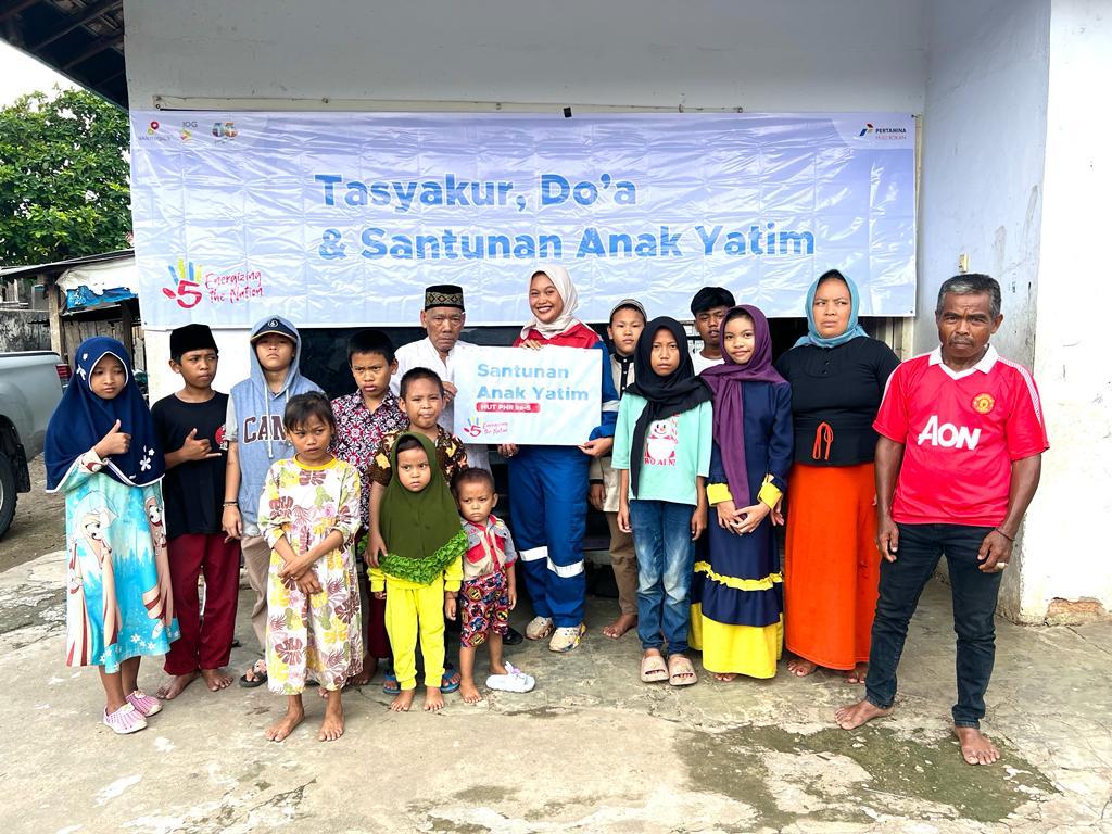 Kepedulian Pertamina Hulu Rokan, 300 Anak Yatim Terima Santunan Di HUT Ke-5